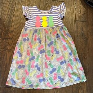 Colorful Pineapple Kids Dress